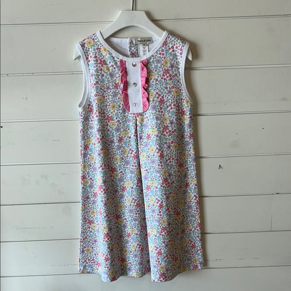Floral Kids Casual Dress - Pink and Yellow